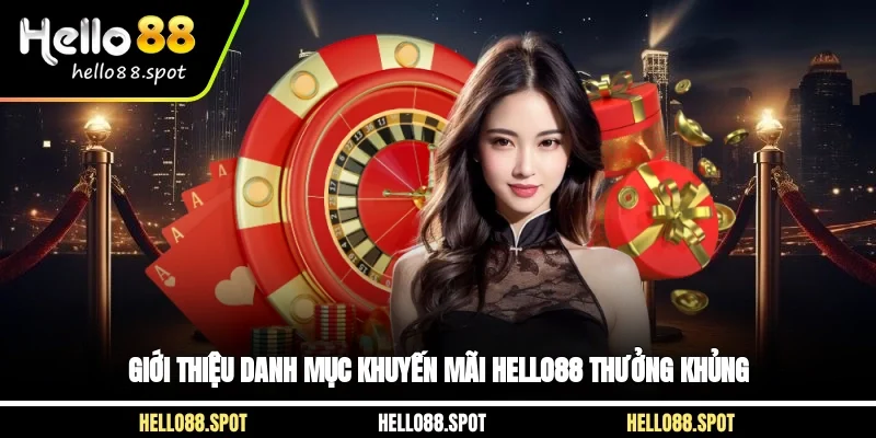 Giới thiệu danh mục khuyến mãi Hello88 thưởng khủng