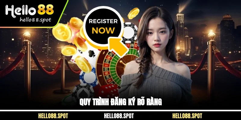 Quy trình đăng ký rõ ràng